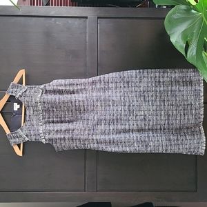 Tweed J Crew dress with ruffle detail